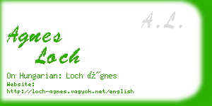 agnes loch business card